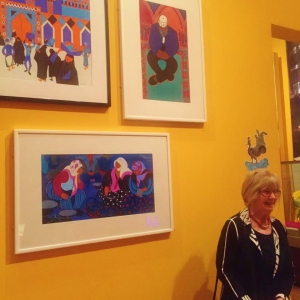 Sheila's paintings included in the Voices of Asia gallery at Leeds City Museum, 2015 